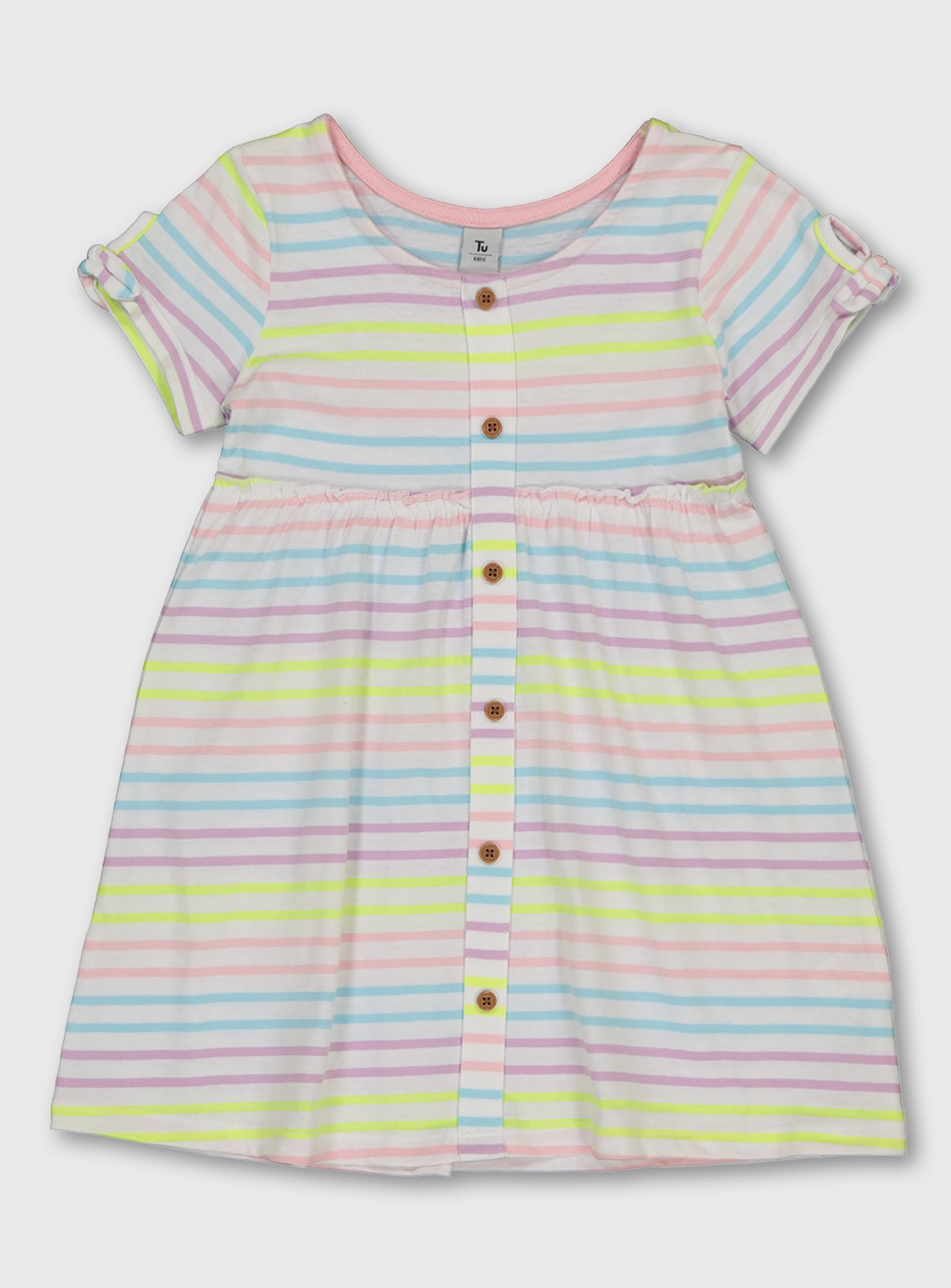 neon stripe dress